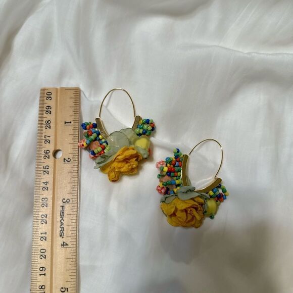 Boho flower earrings M565 - Picture 4 of 4